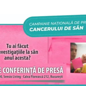Invitație la Conferința de lansare a campaniei naționale pentru prevenția și depistarea cancerului de sân